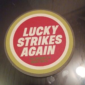 Lucky Strikes Again Coaster - Red and Green